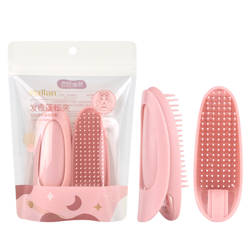 Marian 2-piece Air bangs curling hairpin fluffy hairpin comb shaping curly hair artifact portable 1767