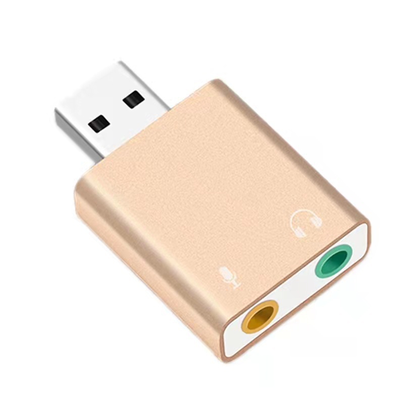 アルミ合金 7.1usb サウンドカードコンピュータ USB アダプタヘッドステレオデジタルオーディオライブブロードキャストカラオケ外部サウンドカード|undefined