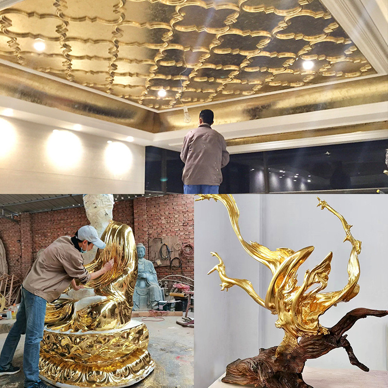 Lingzhi Brand [Gold Foil Glue/Gold Foil Protective Oil] Large Factory Spot Water-based/Oily Gold Sticking Auxiliary Material