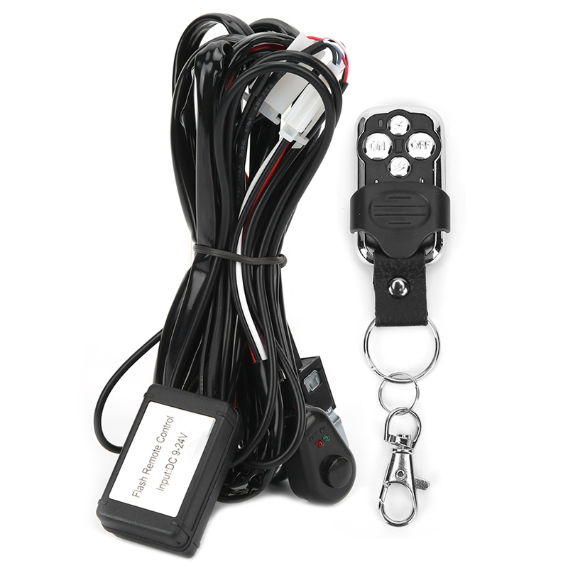 Factory wholesale high-power LED strip light flash wiring harness remote control wire set LED work light remote control switch wiring harness