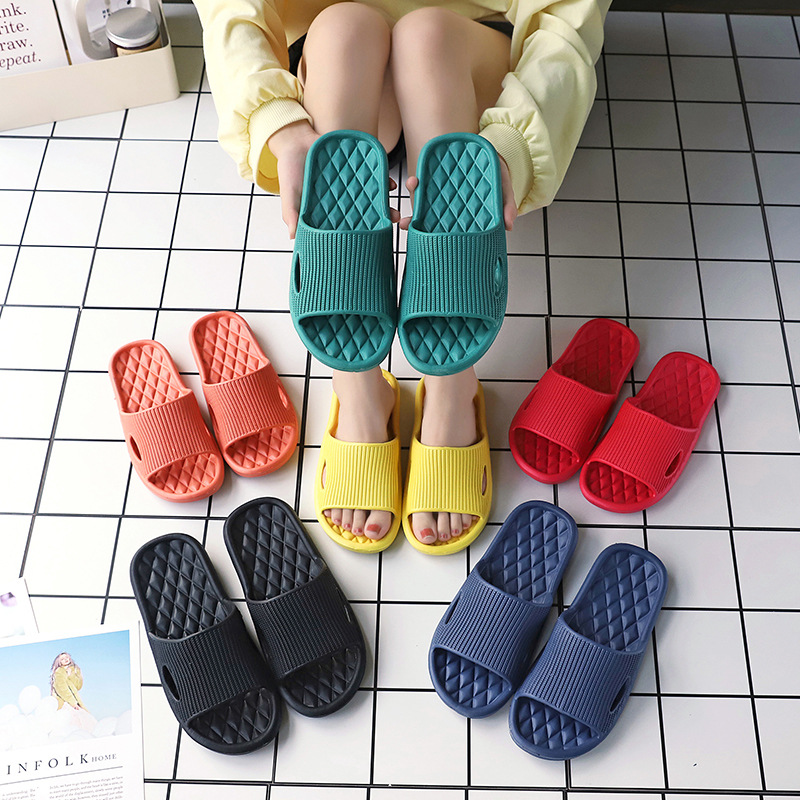 2022 Summer Couple Slippers Women's Household Indoor Home Bath Bathroom Non-Slip Quiet EVA Soft Bottom Sandals for Men