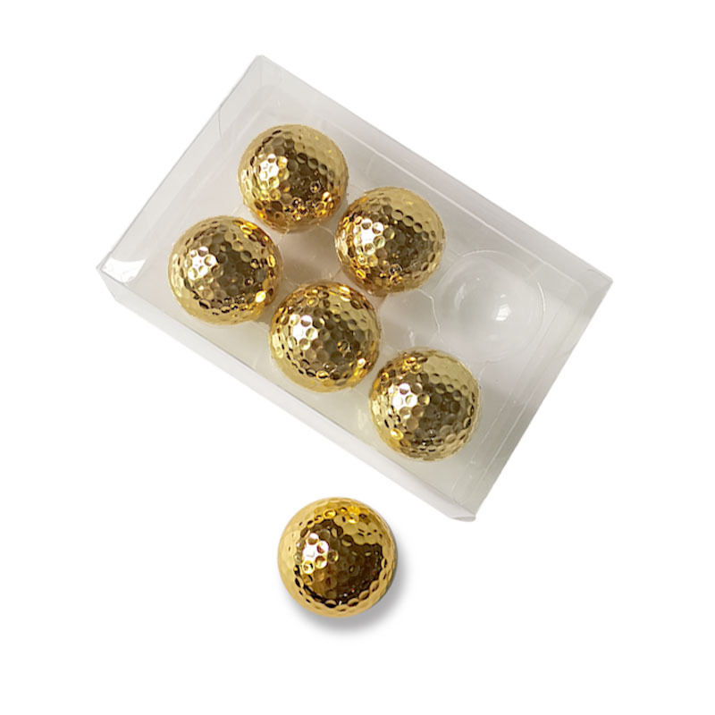 Golf double gold ball plating golf gold double gift ball golf ball plating