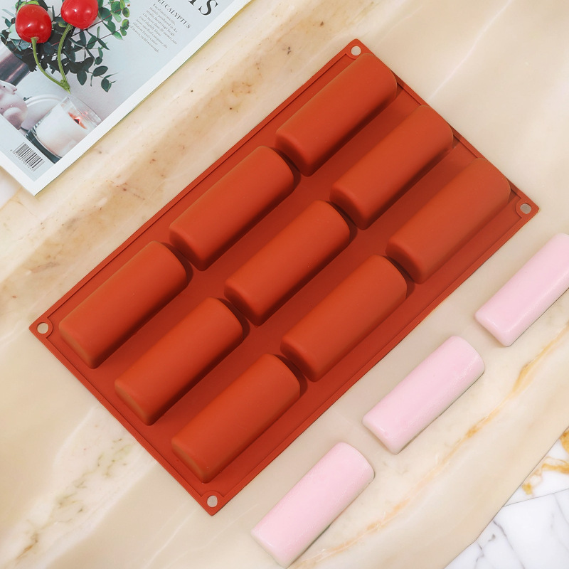 工場直営シリカゲルケーキ型9連半円柱長条形シリカゲルモデルムースdiy焙煎金型スポットバッチ|undefined