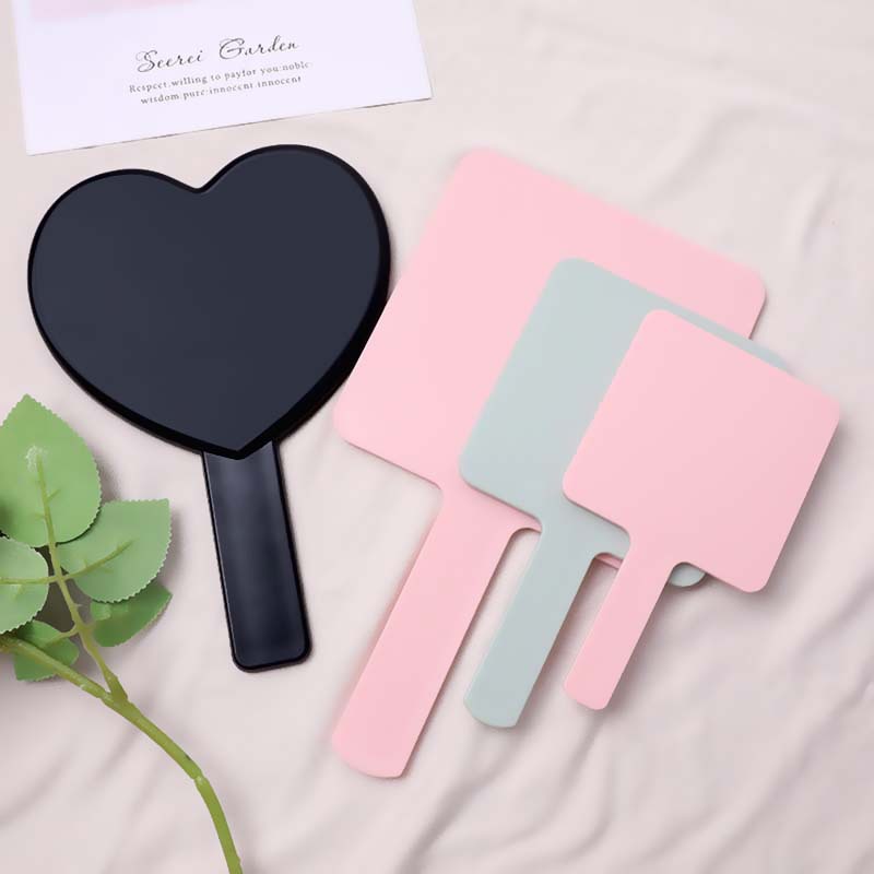 E-Commerce for Mirror Shake Voice Live Welfare Handheld Handle Makeup Mirror Square Dressing Mirror Love Mirror