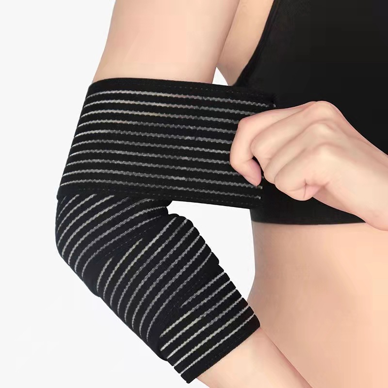 Breathable Fish Silk Bandage Pressure Wrist Guard Elbow Guard Ankle Knee Guard Outdoor Sports Factory Wholesale Bandage Product Guard