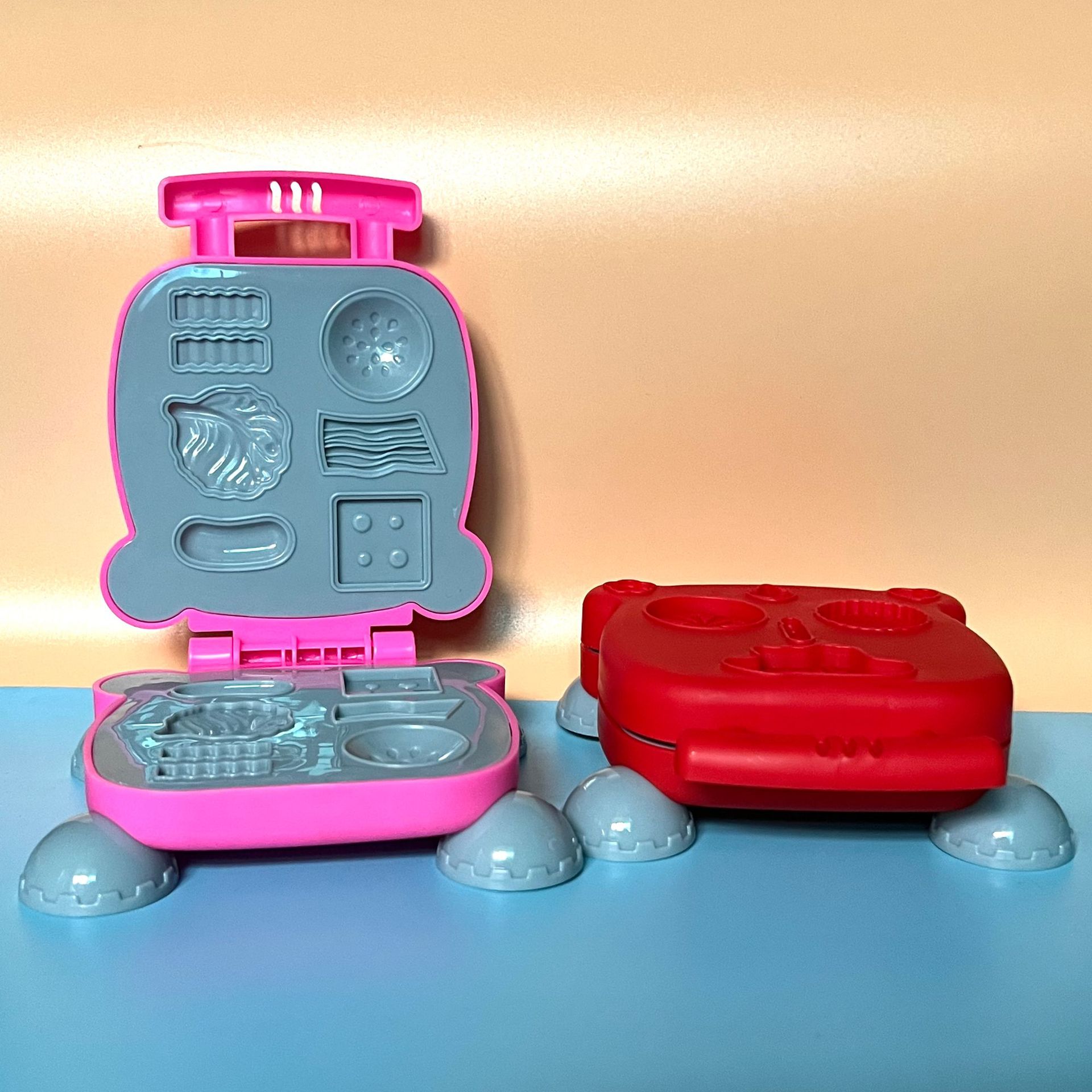 Wholesale hamburger machine space toys sand clay children's toys full set play house stall color mud Plasticine manual