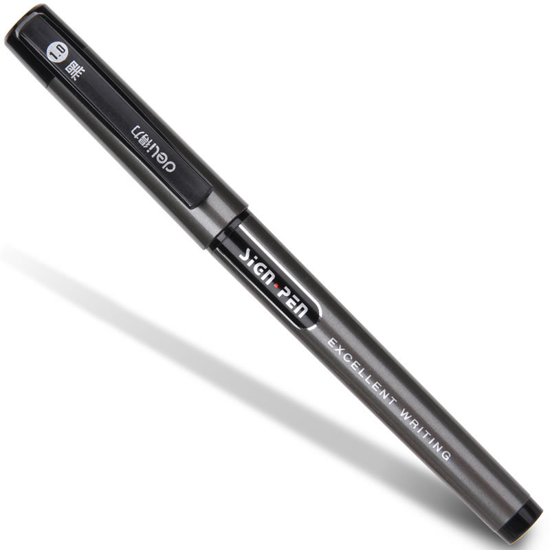 Deli S73 office gel pen 1.0mm bold carbon water pen business signature pen smooth wholesale for students