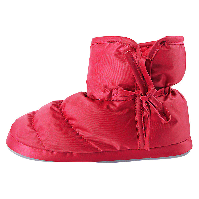 High-top Cotton Slippers Women's Autumn and Winter Thickened Warm Home Use Silent Non-slip Indoor Bag Heel Shoe with Down Shit