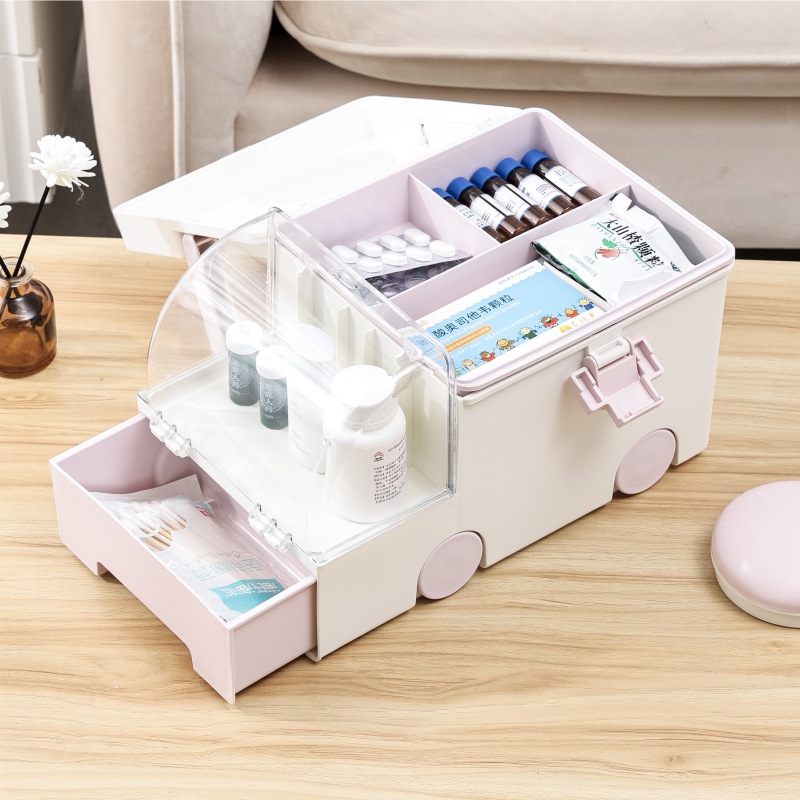 Songtai Household Medicine Box Portable Storage Box Large Capacity Storage Box Ambulance Modeling Medicine Box Songtai Factory Medicine Box