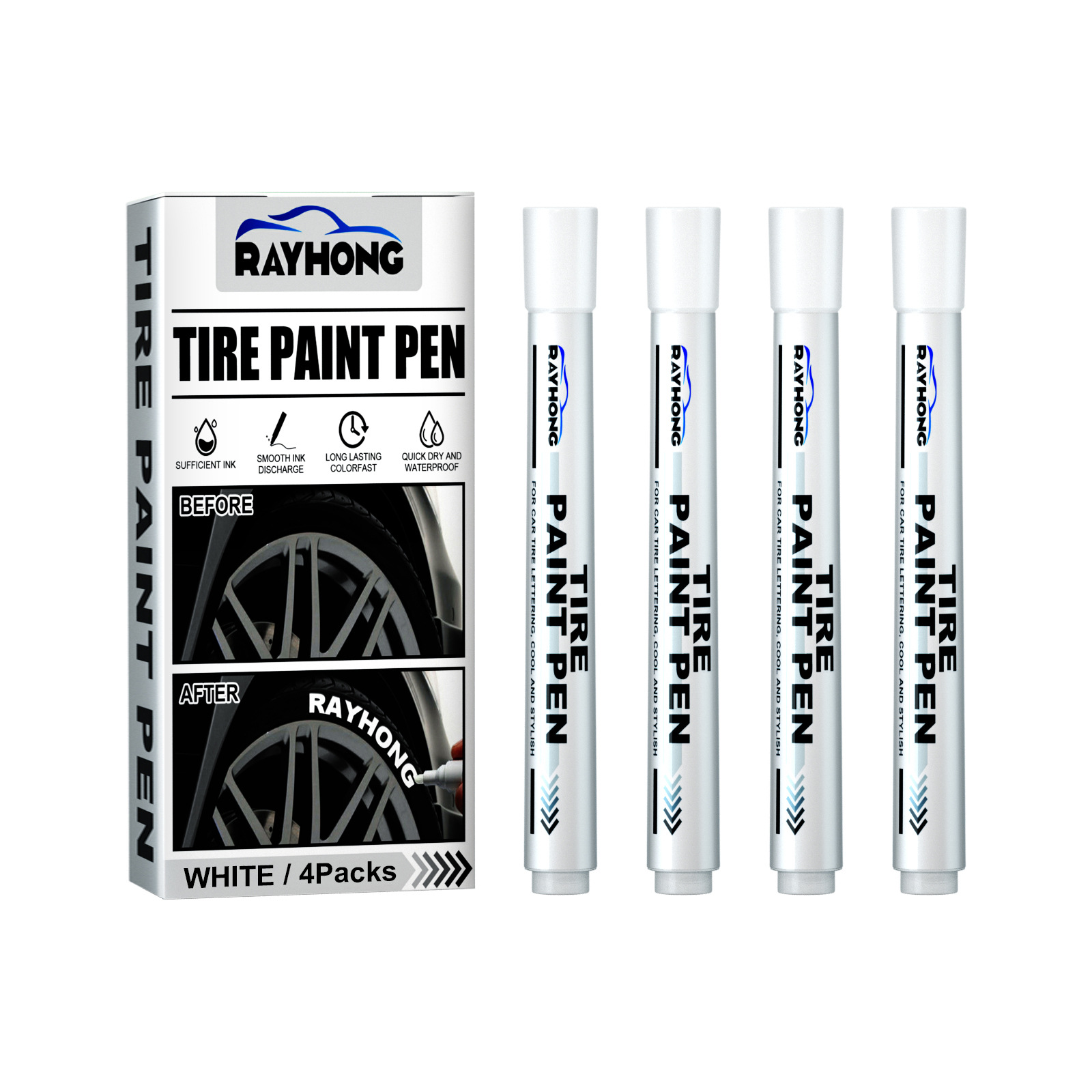 tire paint pen car brush decoration and modification supplies graffiti makeup tire pen color marker pen