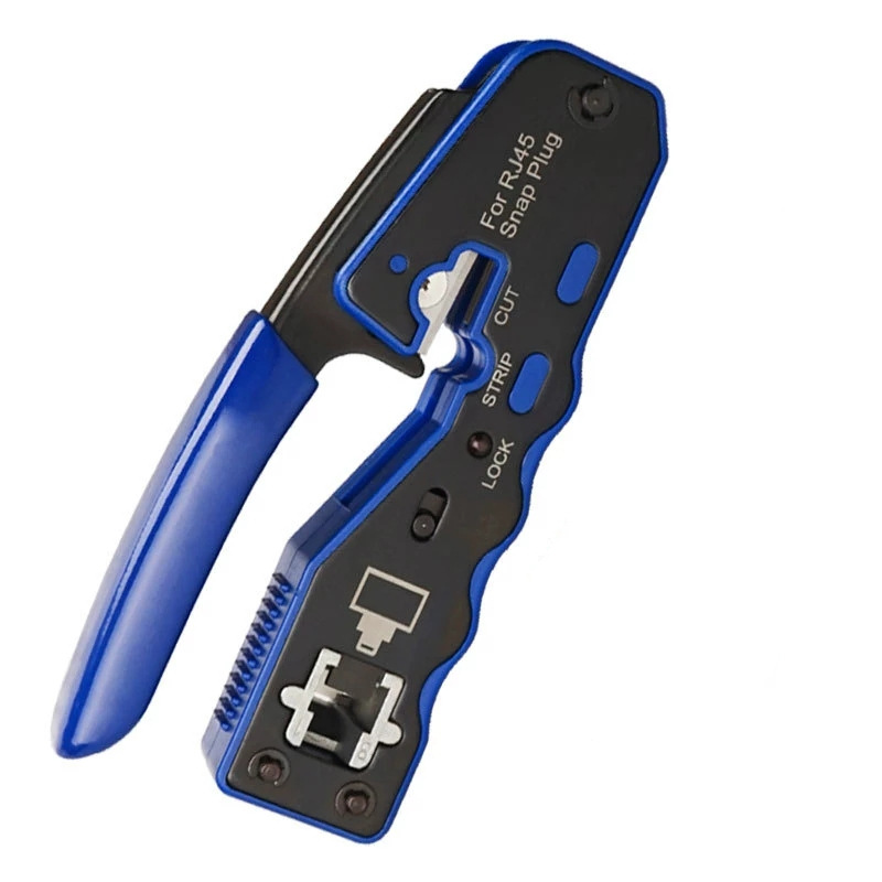 RJ45 eight-core network wire through-hole pliers cat7 perforation five categories six categories seven categories of Crimping Tools Network crimping pliers