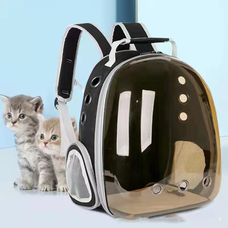 透明シェルペットバッグ新型ファッションファッション大容量宇宙カバー猫バッグパノラマ犬リュックサックメーカー卸売り|undefined