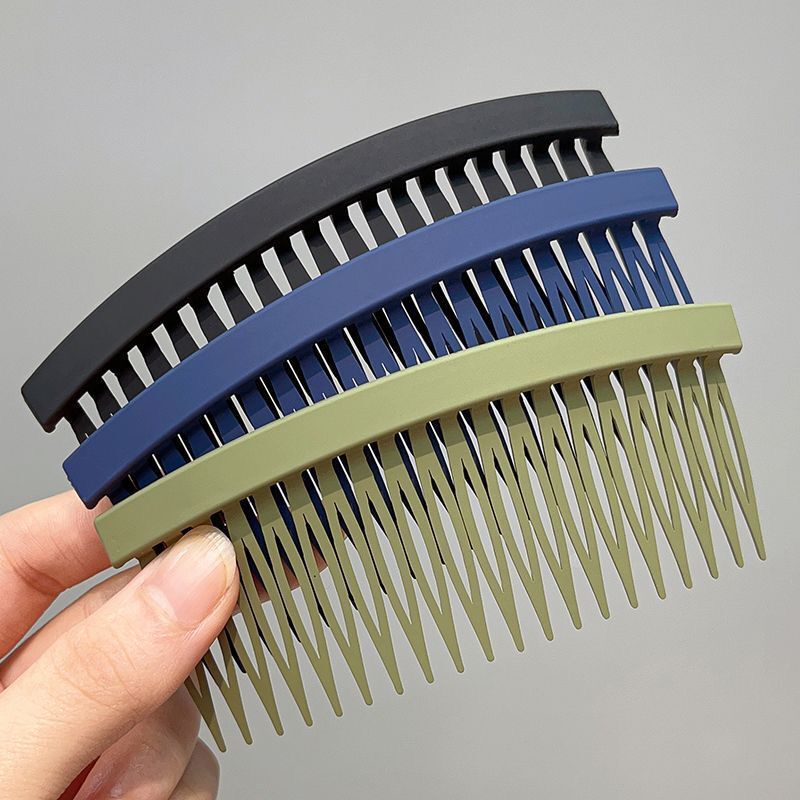 Front forehead fixed bangs hair clip broken hair artifact back head comb hair accessories fashion frosted large comb women Wholesale
