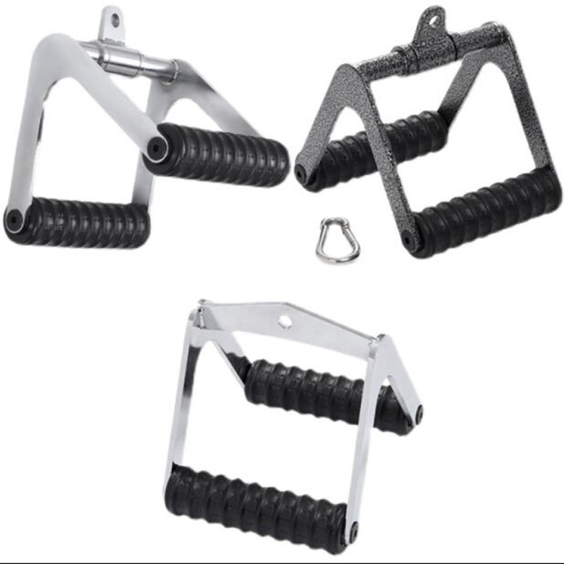 Low pull rowing comprehensive trainer pull rod weight-bearing training Rod deltoid muscle V handle fitness equipment pull handle