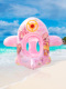 Cartoon Girl Airplane Direction Boat
