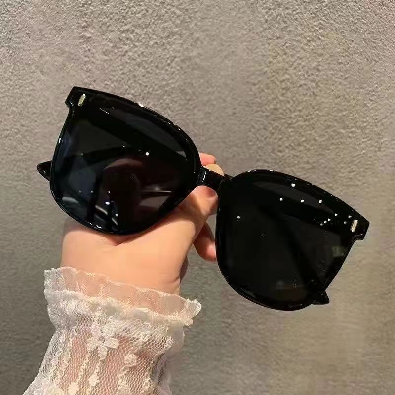 gm Sunglasses Women's Large-Frame Sunglasses Men's Driving Trendy ins Anti-UV Internet Celebrity Same Style Glasses All-Match Cover