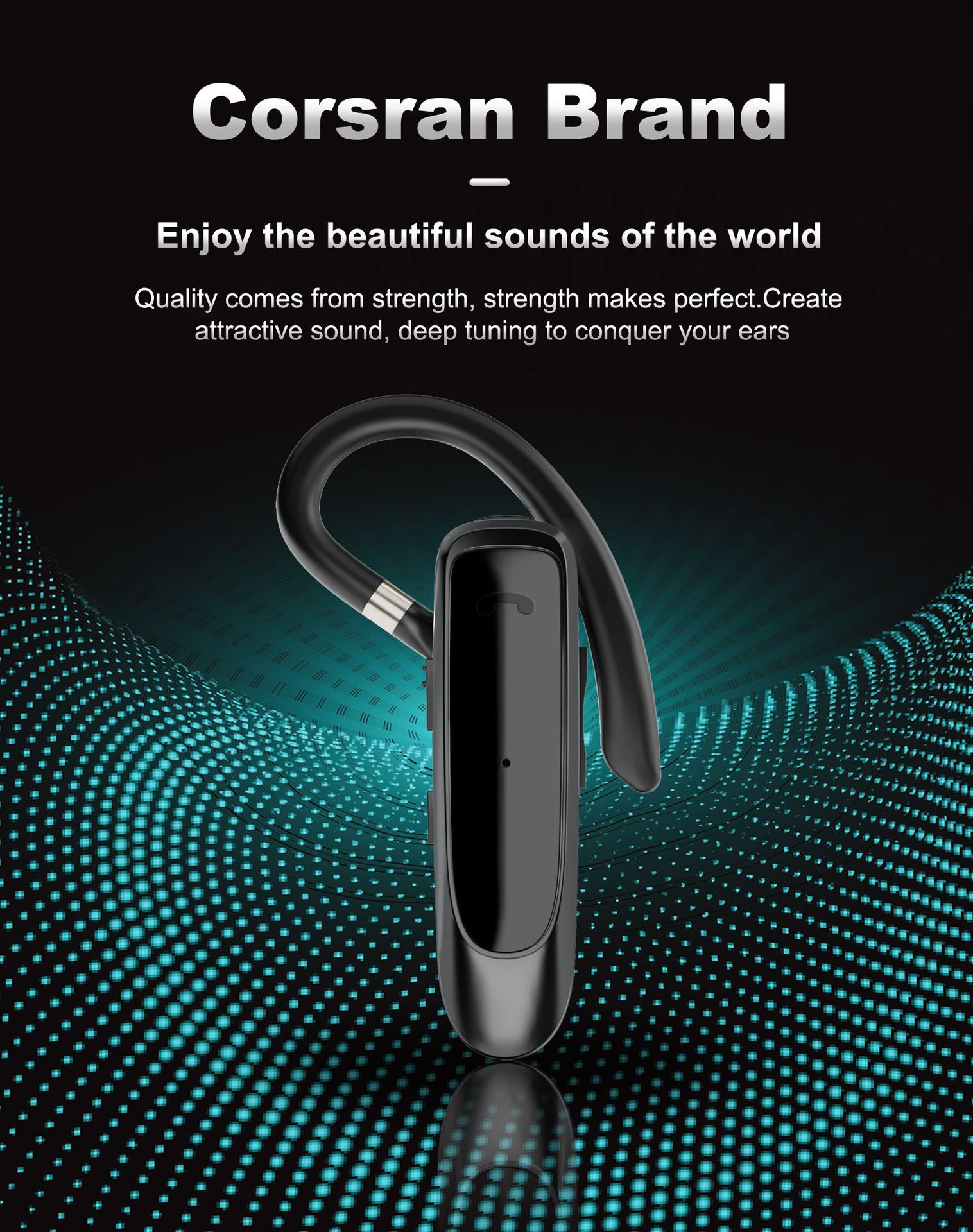 Cross-Border Wireless Bluetooth headset without ear bone conduction clip hanging ear noise reduction sports running waterproof chattering explosions