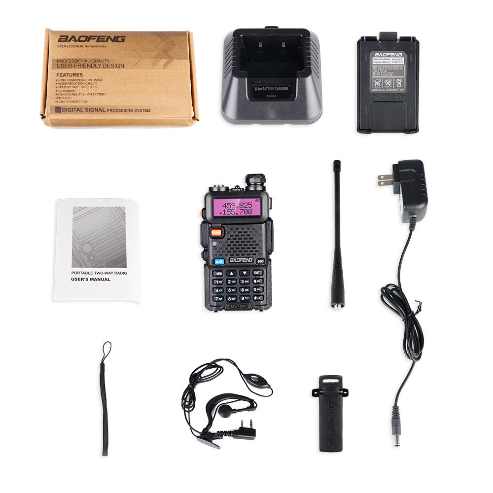 BAOFENG uv5r walkie-talkie outdoor wireless high-power dual-segment handheld table BAOFENG BAOFENG walkie-talkie wholesale