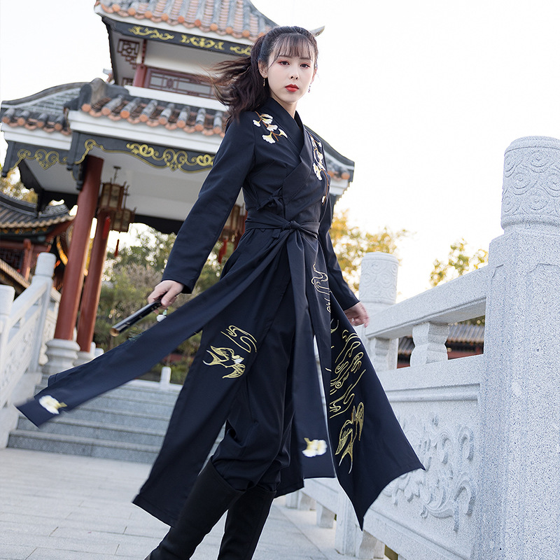 5688 Real Shot Spring and Summer New Thin Improved Pair Long Shirt Pants Daily Couple cp Stage Clothing