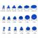 Car depression repair tool repair sheet metal equipment 19-piece set car hail repair tool gasket suit