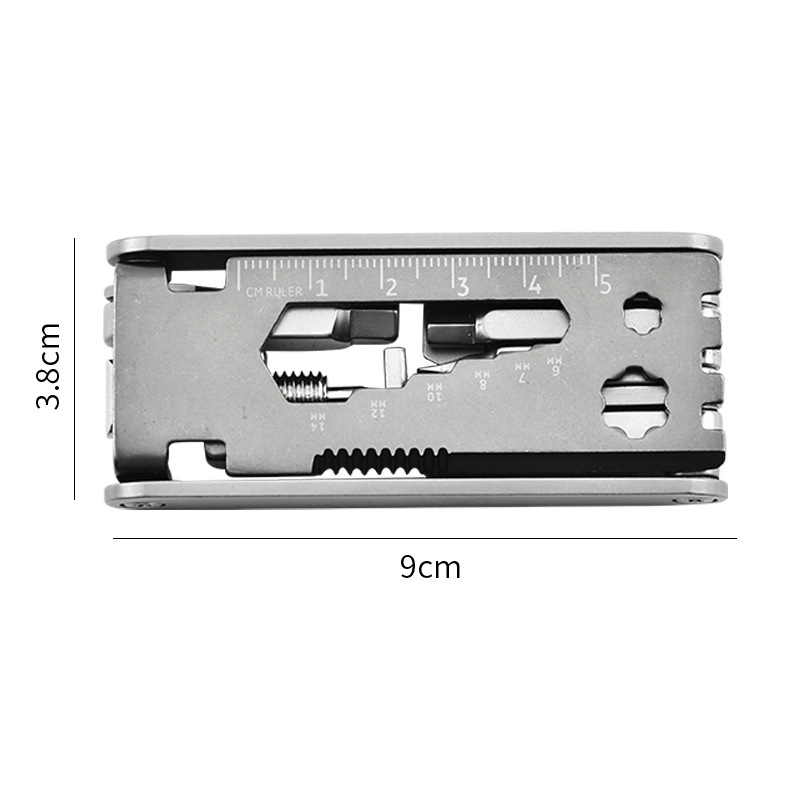 ポータブル多機能ステンレス鋼自転車修理ツール小型ハードウェアツールサイクリングコンビネーションツール持ち運びが簡単|undefined