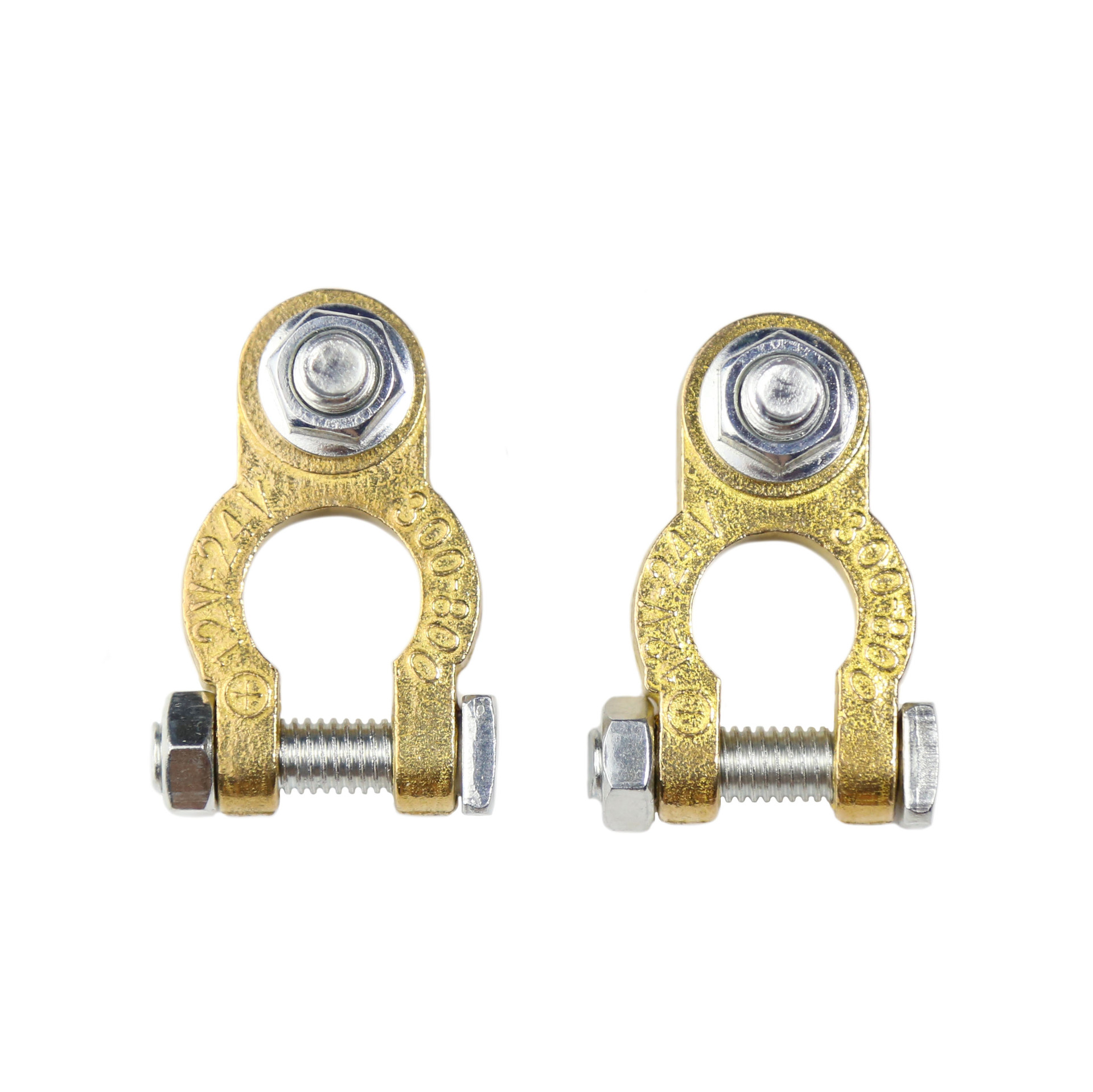 Auto parts battery terminal brass battery pile head single screw battery clamp for boat car battery clamp