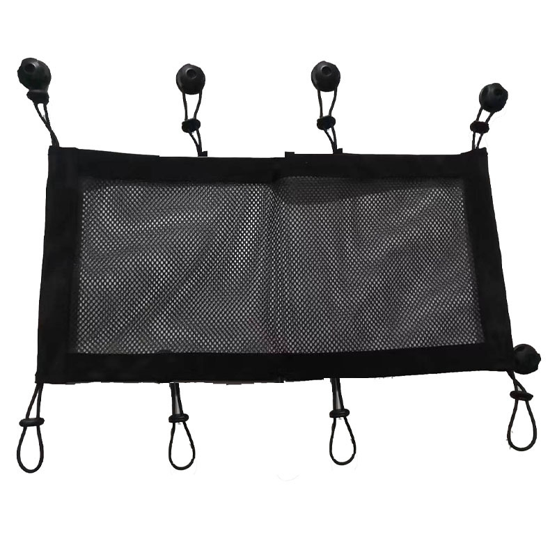 Pole-free table bottom hidden patch panel storage net