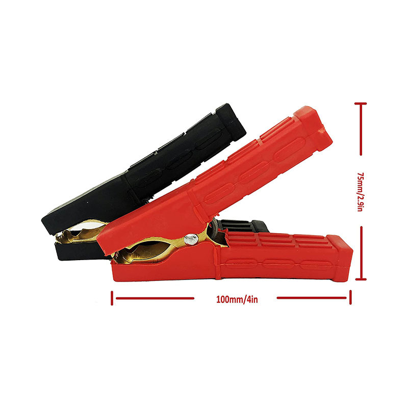 Accessories battery clip copper booster car fire line battery line clip connecting line large small size crocodile clip