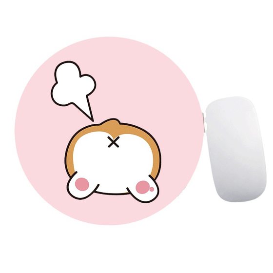 Factory direct new natural rubber cartoon cute small 20 round spot wholesale and retail generation mouse pad
