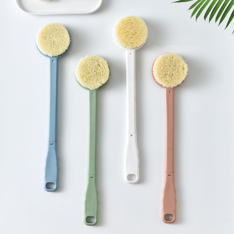 Bathroom massage long handle bath brush soft hair bath brush exfoliating rub back brush bath brush wholesale