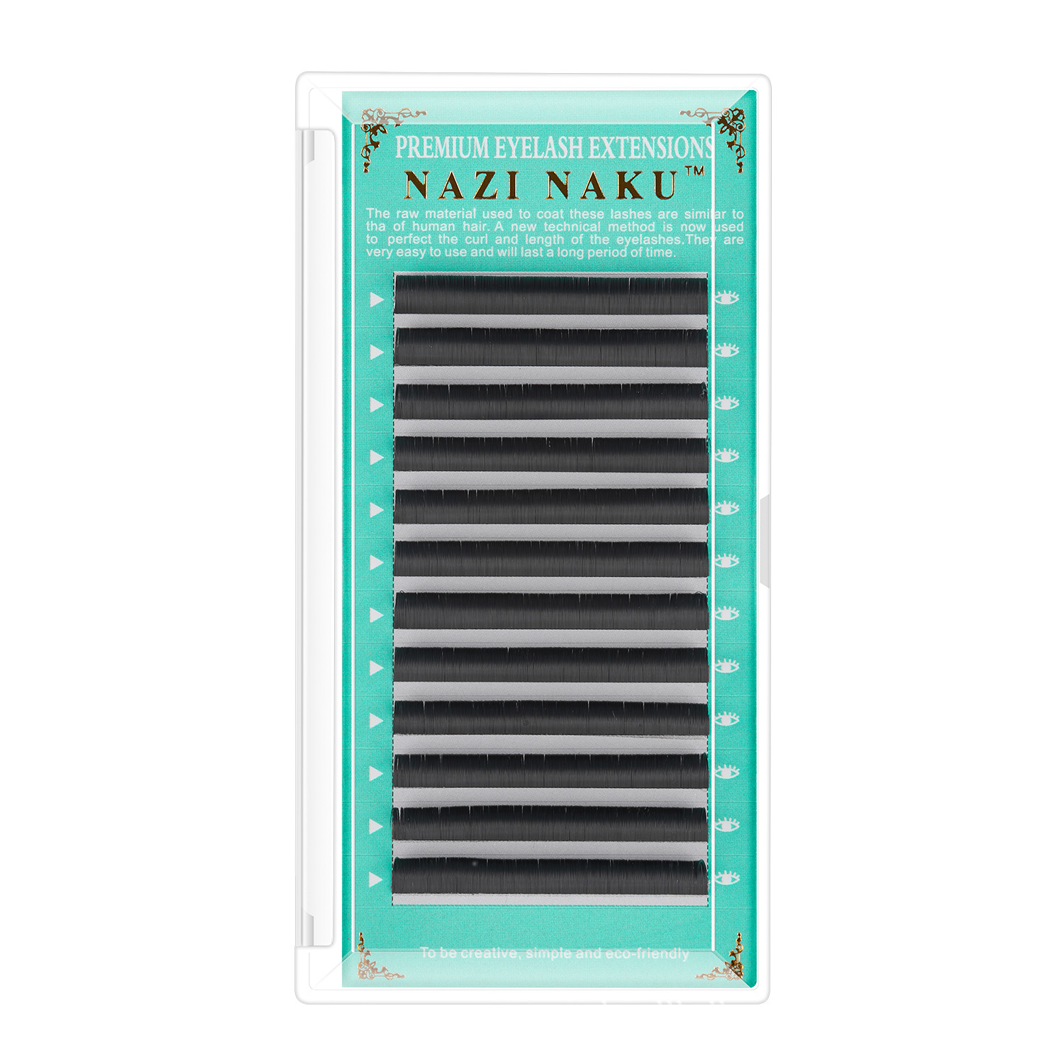 NAZINAKU single round hair grafting eyelashes false eyelashes natural matte manual technology flowering cross-border exclusive