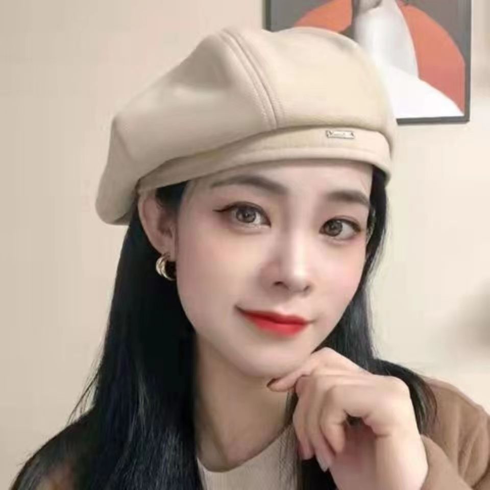 秋冬帽子女冬季毛呢貝雷帽女英倫復古韓版日系百搭蓓蕾帽八角帽潮