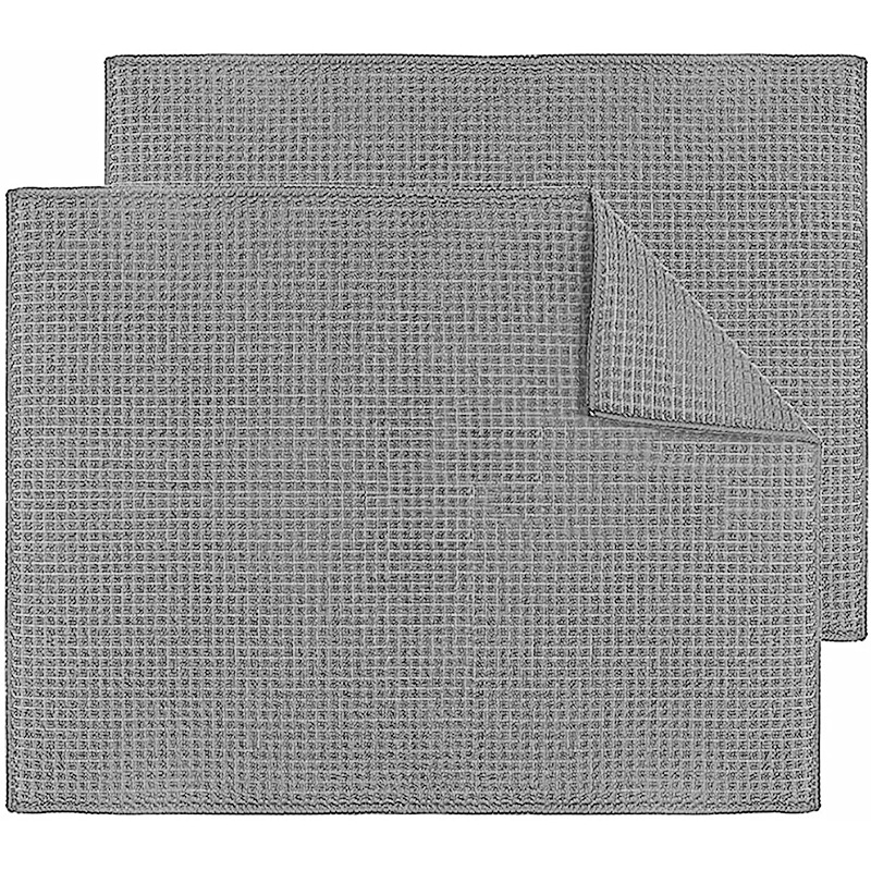 In stock solid color plaid draining mat kitchen drying mat pot bowl draining mat coaster inner sponge factory wholesale