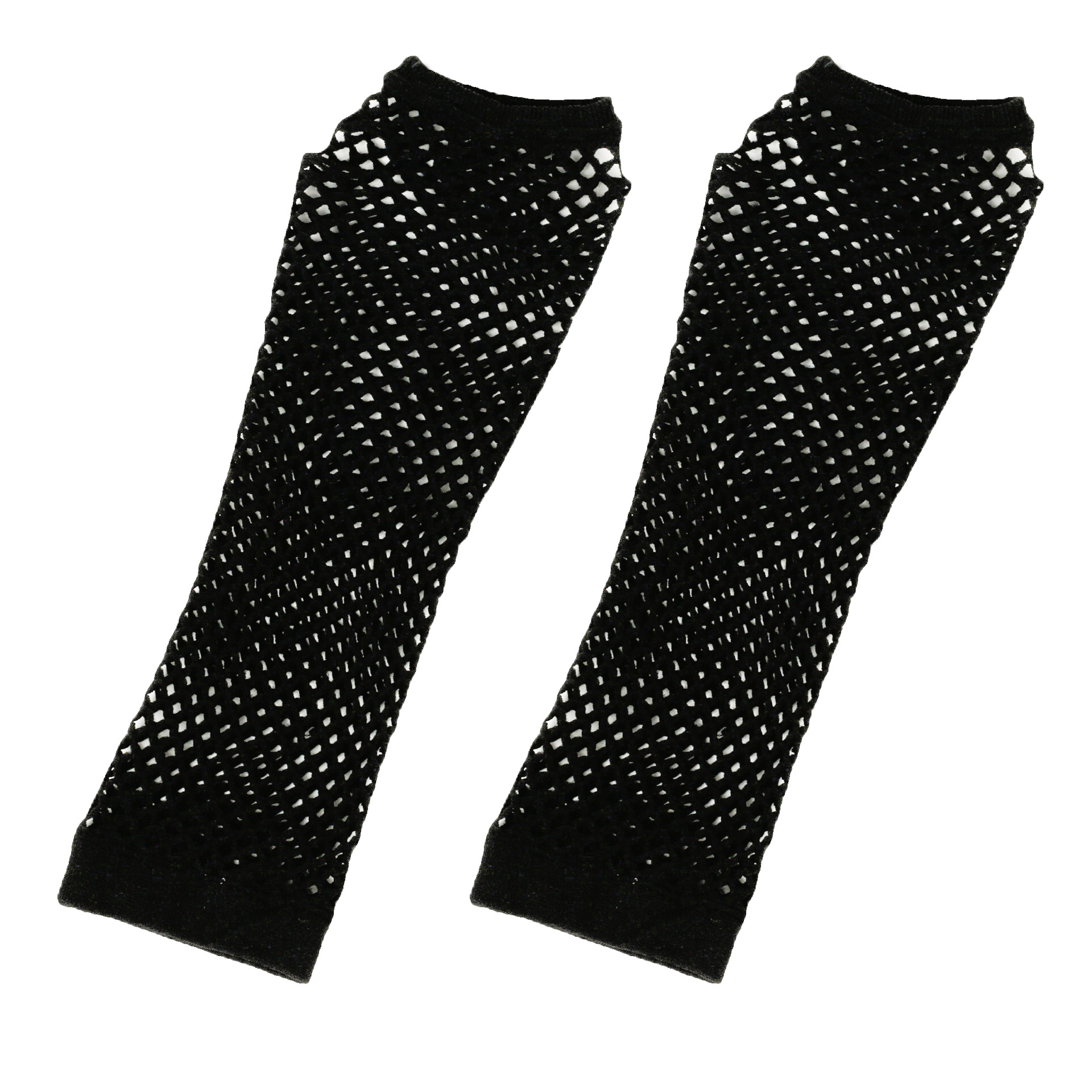 Gants élastiques en filet de pêche épais européens et américains, gants longs sexy punk, gants d'étiquette de fête en boîte de nuit à demi-doigts, gants transfrontaliers_voghion.com