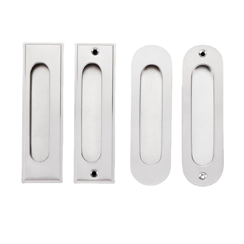304 stainless steel long handle cabinet drawer wardrobe hidden sliding door concealed handle embedded concealed buckle door handle