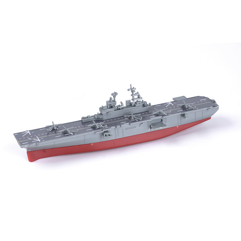 Lejia Genuine 4D Warship Carrier 8-Piece Set 4D Assembled Ship Model Cruiser Frigate Submarine Warship Male Toy