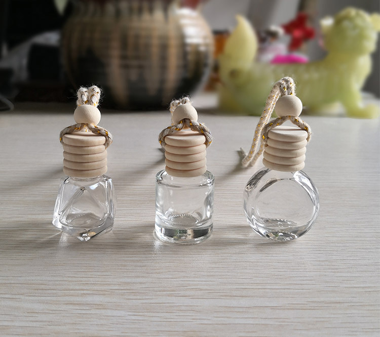 Bouteille de parfum de voiture, bouteille d'aromathérapie de voiture vide, pendentif de voiture créatif, pendentif de parfum suspendu, pendentif d'huile essentielle de voiture_voghion.com