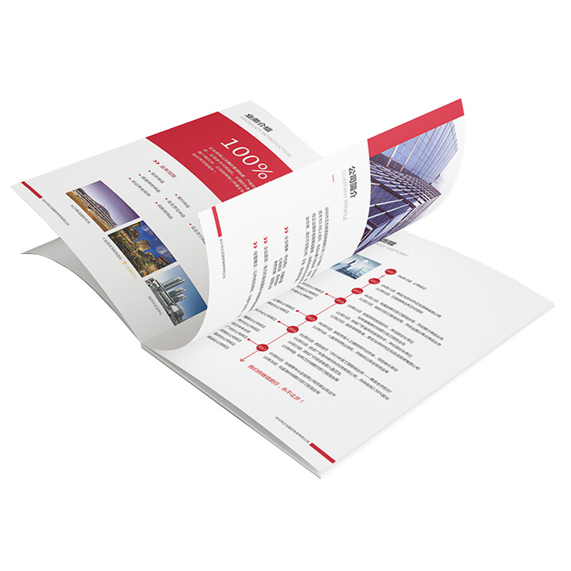 Manual album printing factory product manual catalogue brochure color page folding book magazine brochure customization