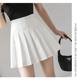 Spot high waist pleated skirt skirt women's autumn skirt academic style Korean solid color anti-light A- line skirt wholesale