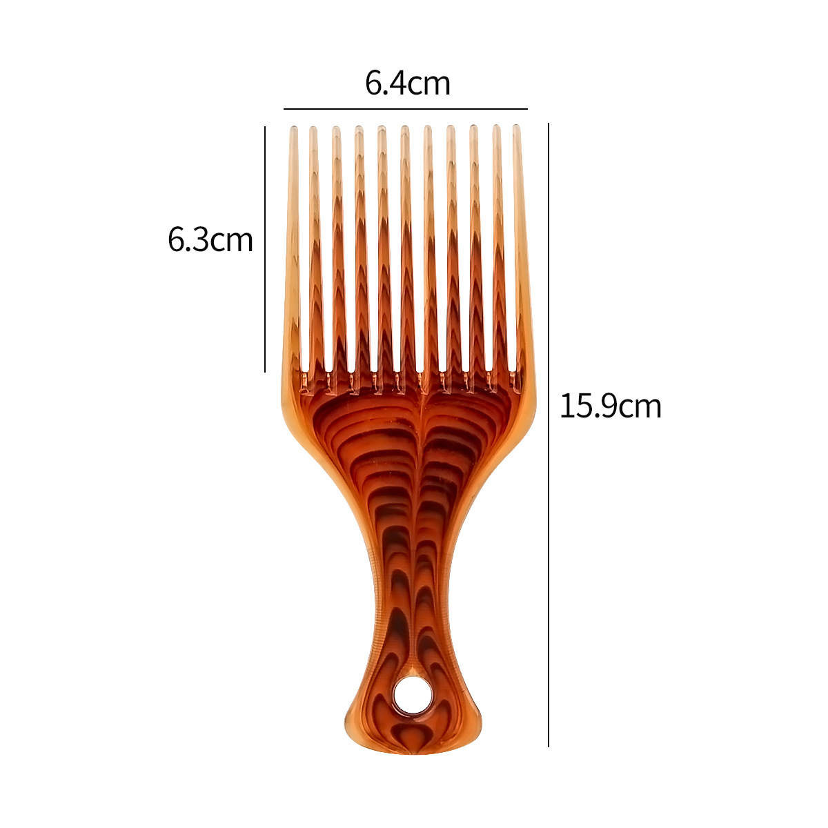 Ingrid Hair Wide Tooth Comb 2004 Oil Head Comb Big Back Shape Big Knife Comb Big Tooth Comb Large Plug Comb