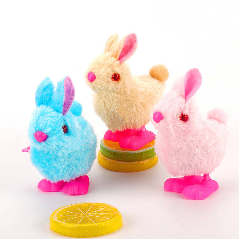 New Internet Celebrous Stuffy Plush Rabbit Stall Selling Shake Tone Same Style Coil Rabbit Children's Chain Toy