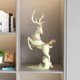Tart cloud deer desktop ornaments-green [38cm high and 21cm wide]]