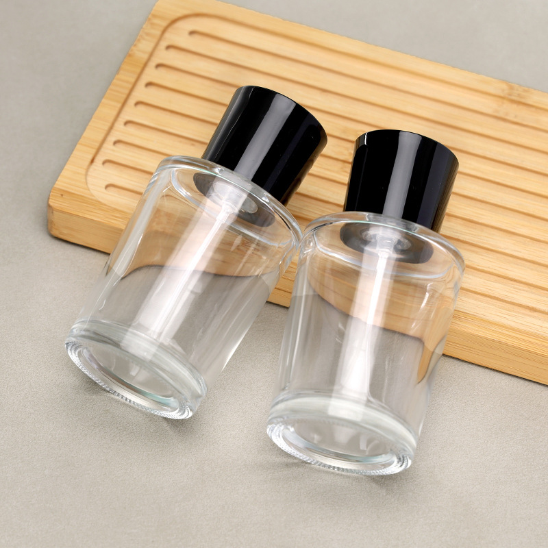 Perfume Bottle Bare Bottle 15 Card Pressing Fine Mist Spray Bottle 75ml Glass Perfume Bottle Clear Glass Bottle