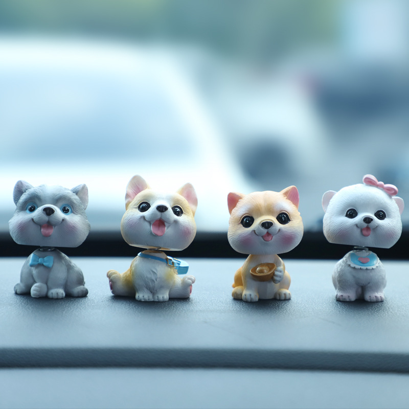 Creative Animal Car Shaker Ornament Love Gift for Girlfriend Festival Gift Desk Decor
