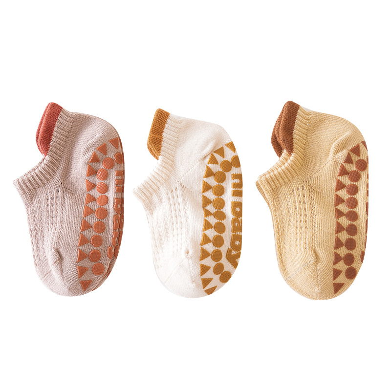 23 spring and summer thin baby socks mesh baby socks Class A boneless loose mouth non-slip floor socks short ankle socks