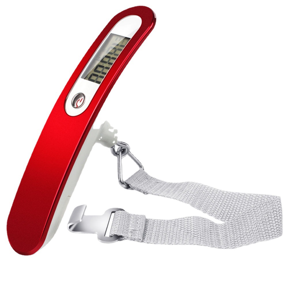 Mini stainless steel electronic portable scale portable 50KG ribbon luggage scale air express parcel scale