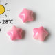 Sweet gradient color love five-pointed star resin accessories mobile phone shell hair accessories cream glue accessories pj1272