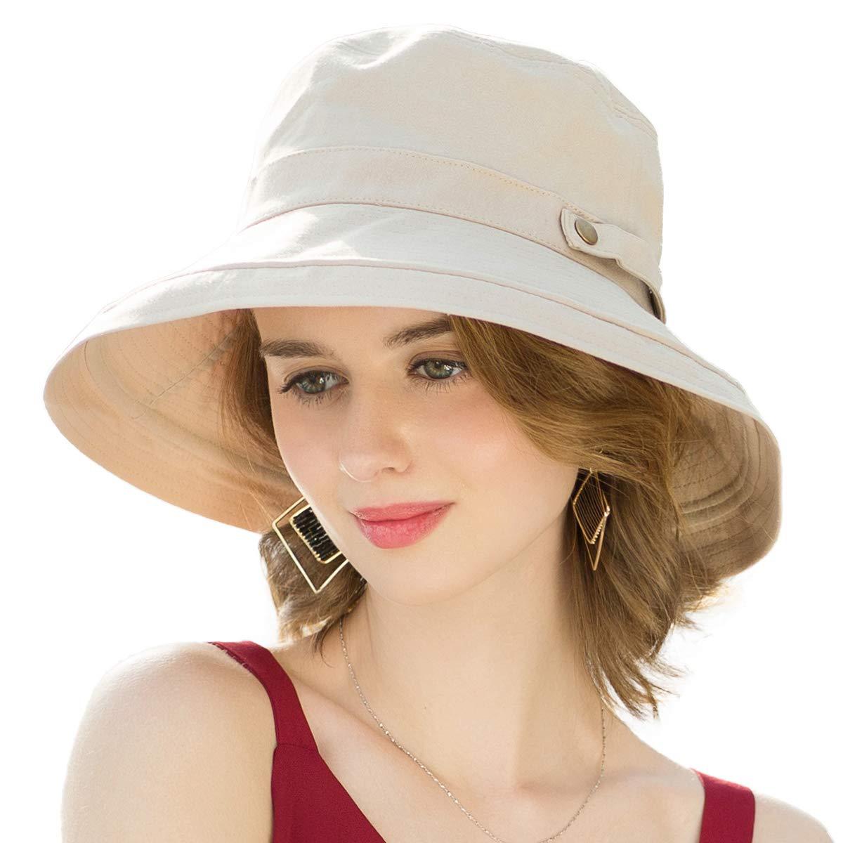 Cross-border Outdoor Women's cotton wide-brimmed sun hat beach hat summer travel bucket cover fisherman hat face-covering sun hat