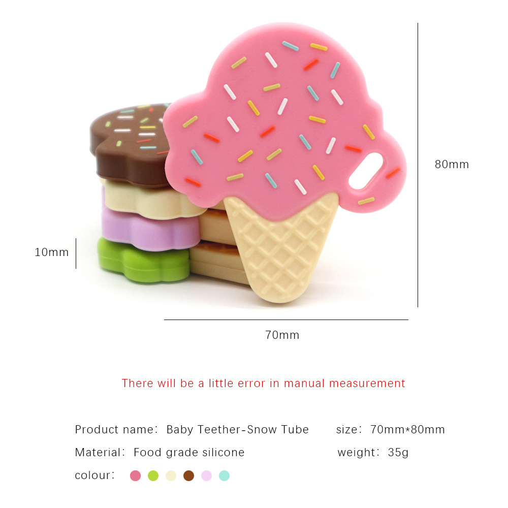 baby sandwich biscuit donut anti-eating silicone gum baby poached ice cream grinding stick