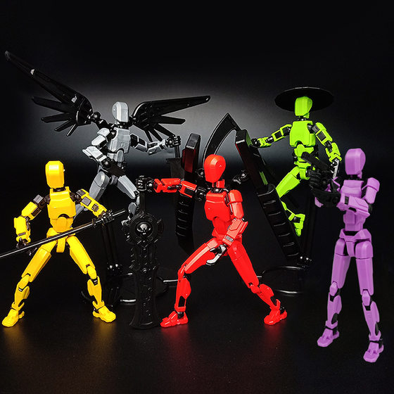 Cross-border explosions multi-joint movable figure lucky 13-joint birthday doll ornaments trendy 3d toy